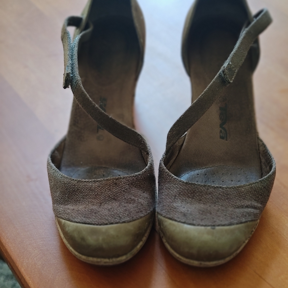 Chocolate Brown Teva Wedges